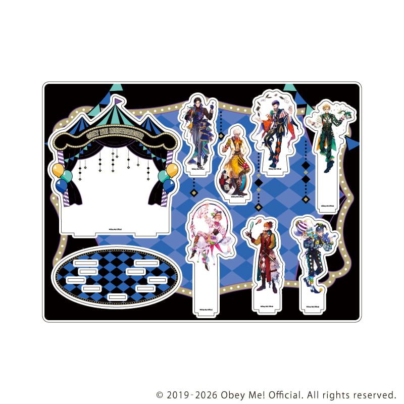 アクリルジオラマ「Obey Me! Nightbringer」01/集合デザイン(描き下ろしイラスト)