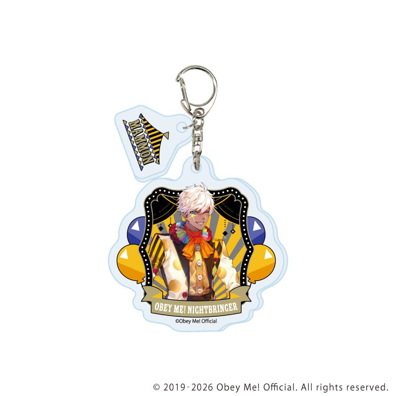 パーツ付きアクリルキーホルダー「Obey Me! Nightbringer」02/コンプリートセット(全7種)(描き下ろしイラスト)