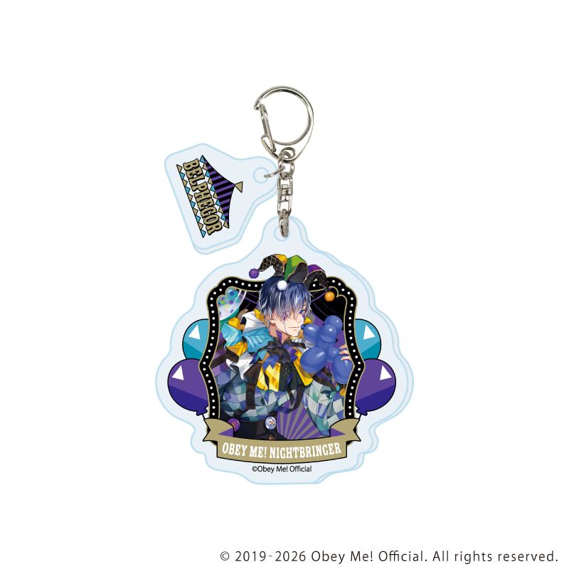 パーツ付きアクリルキーホルダー「Obey Me! Nightbringer」02/コンプリートセット(全7種)(描き下ろしイラスト)
