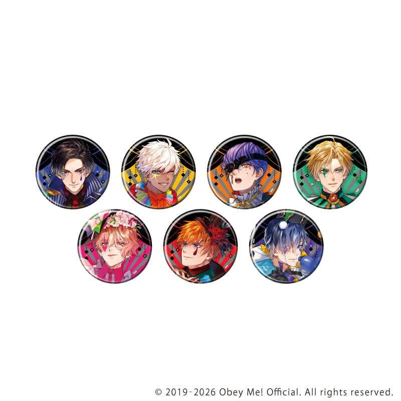 缶バッジ「Obey Me! Nightbringer」48/コンプリートセット(全7種)(描き下ろしイラスト)