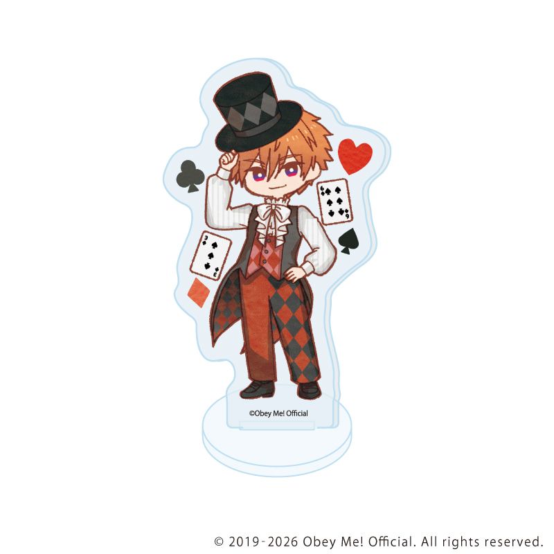 アクリルぷちスタンド「Obey Me! Nightbringer」23/トランプver. ブラインド(7種)(レトロアートイラスト)