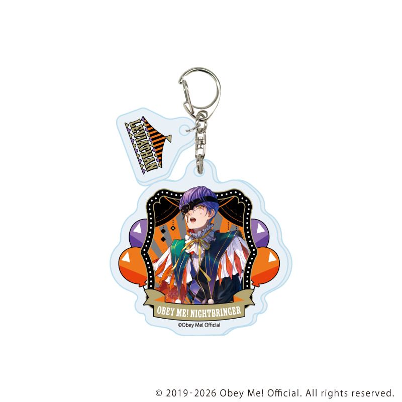 パーツ付きアクリルキーホルダー「Obey Me! Nightbringer」02/ブラインド(7種)(描き下ろしイラスト)