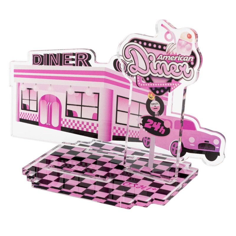 推し活背景ジオラマぷち36/ダイナー(ピンク)【推し活】