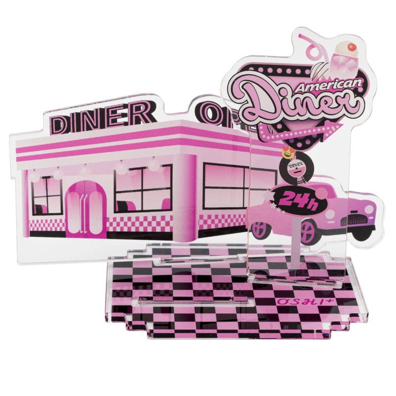 推し活背景ジオラマぷち36/ダイナー(ピンク)【推し活】