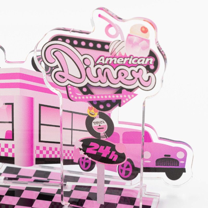 推し活背景ジオラマぷち36/ダイナー(ピンク)【推し活】