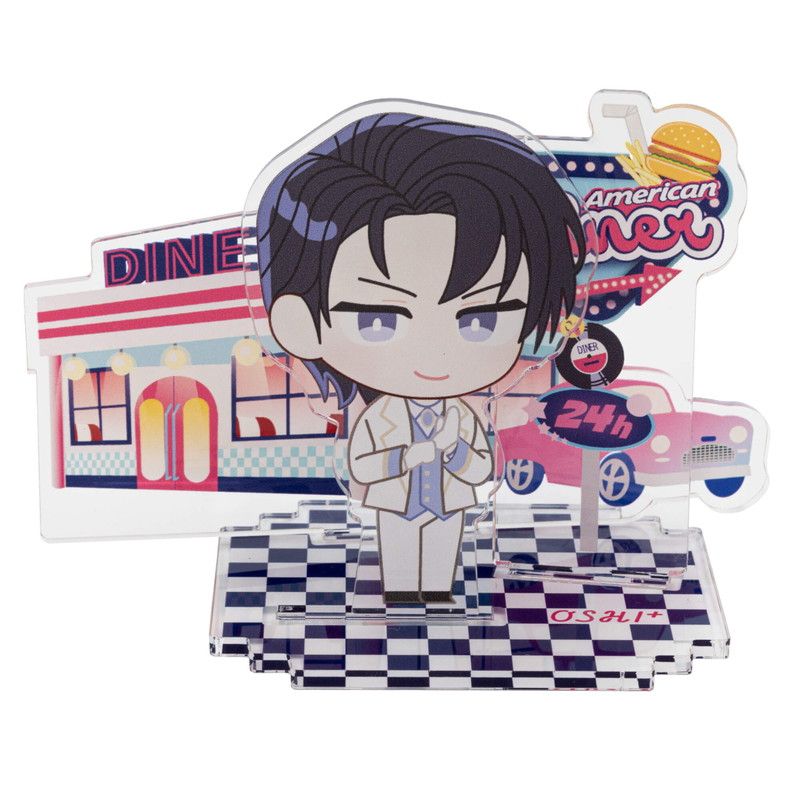 推し活背景ジオラマぷち35/ダイナー(ブルー)【推し活】