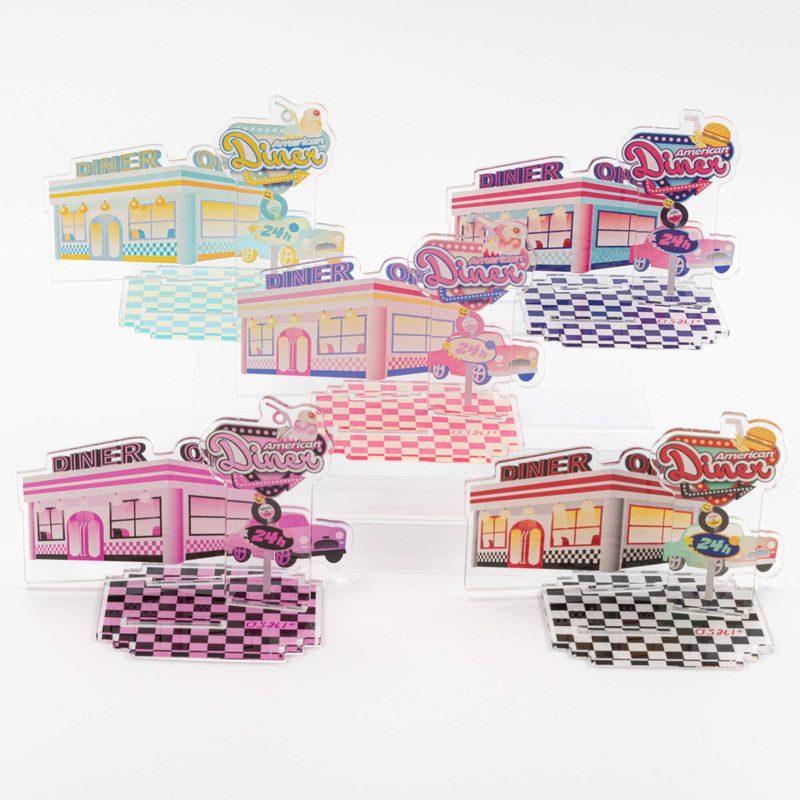 推し活背景ジオラマぷち34/ダイナー(レッド)【推し活】