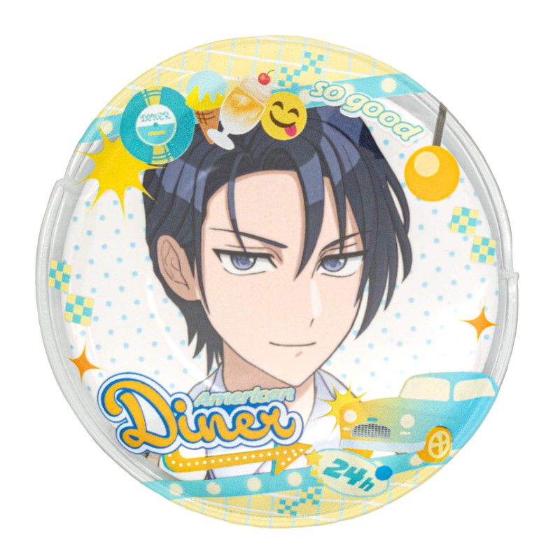 57mm缶デコカバー190/ダイナー(レモンブルー)【推し活】