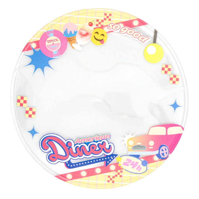 57mm缶デコカバー189/ダイナー(レモンピンク)【推し活】