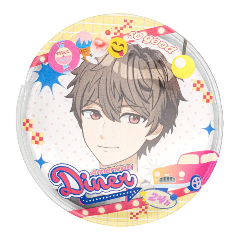 57mm缶デコカバー189/ダイナー(レモンピンク)【推し活】