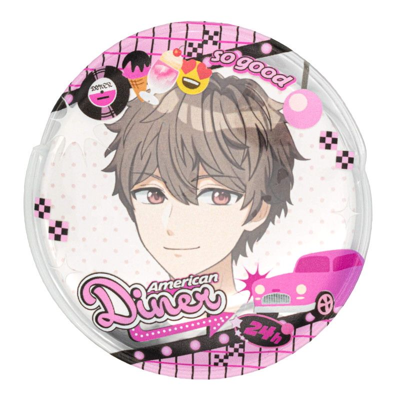 57mm缶デコカバー188/ダイナー(ピンク)【推し活】