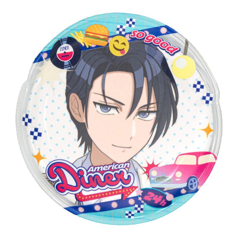 57mm缶デコカバー187/ダイナー(ブルー)【推し活】