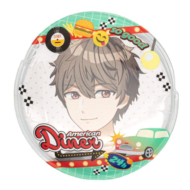 57mm缶デコカバー186/ダイナー(レッド)【推し活】