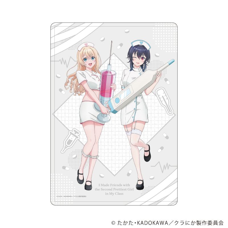 キャラクリアケース「クラスで2番目に可愛い女の子と友だちになった」01/朝凪 海&天海 夕 ナースver.(描き下ろしイラスト)