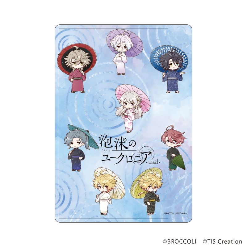 キャラクリアケース「泡沫のユークロニア -trail-」02/集合デザイン 梅雨ver.(グラフアートイラスト)