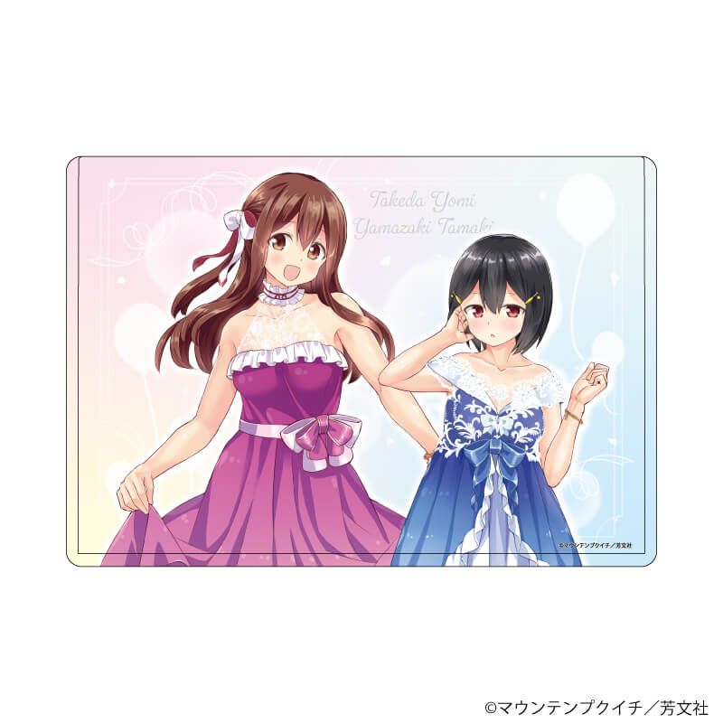 キャラクリアケース「球詠」03/武田詠深＆山崎珠姫 パーティードレスver.(描き下ろしイラスト)