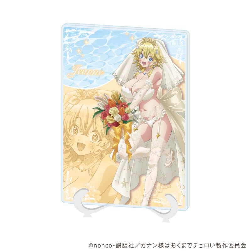 アクリルアートボード(A5サイズ)「TVアニメ『カナン様はあくまでチョロい』」02/ジャンヌ 水着ウェディングver.(描き下ろしイラスト)