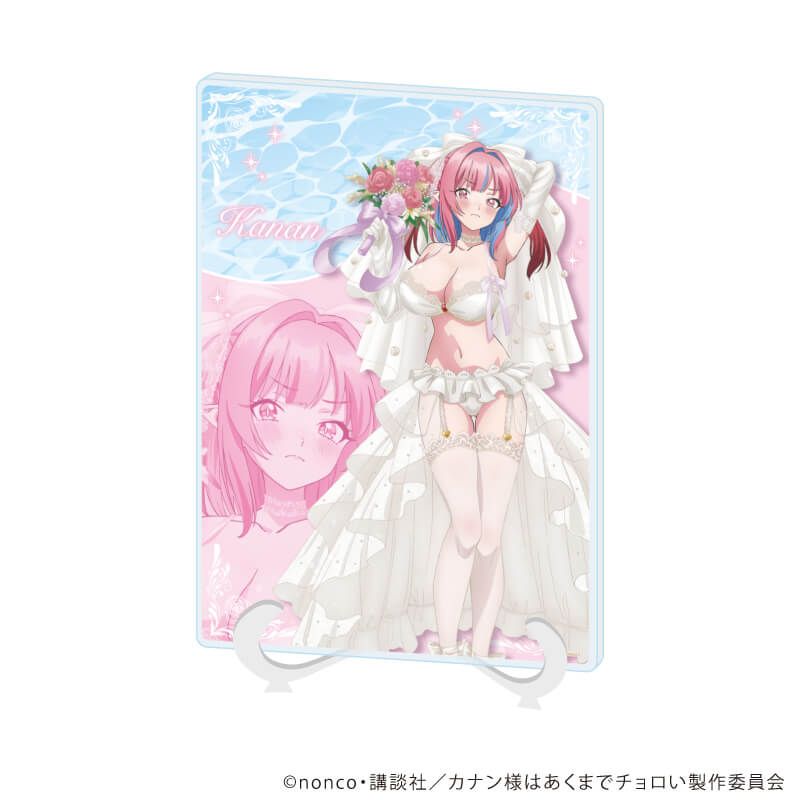 アクリルアートボード(A5サイズ)「TVアニメ『カナン様はあくまでチョロい』」01/高潔カナン 水着ウェディングver.(描き下ろしイラスト)