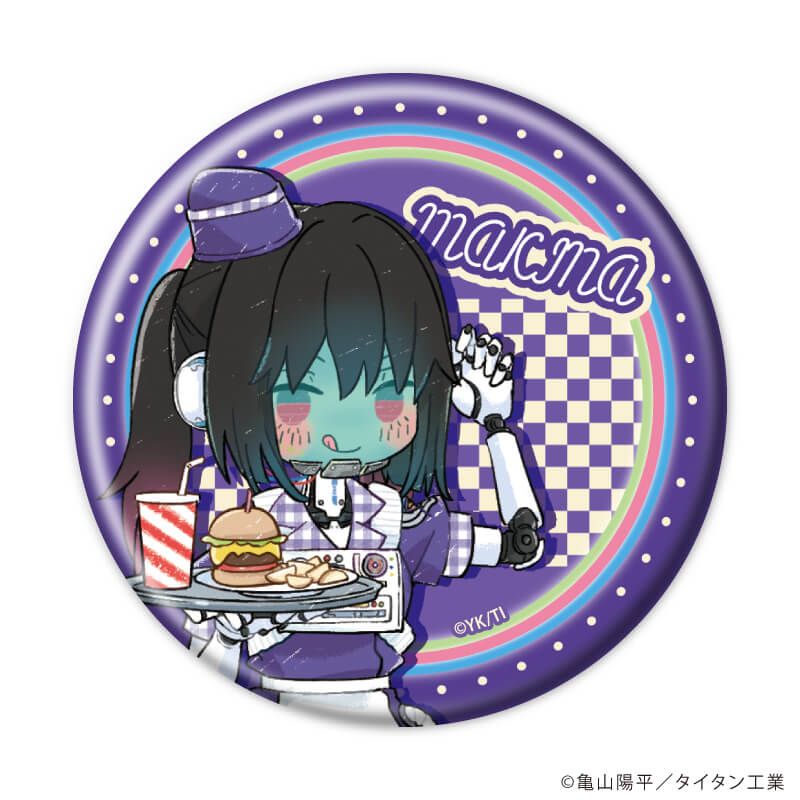 缶バッジ「TVアニメ『銀河特急 ミルキー☆サブウェイ』」02/コンプリートセット(全7種)ダイナーver.(グラフアートイラスト)
