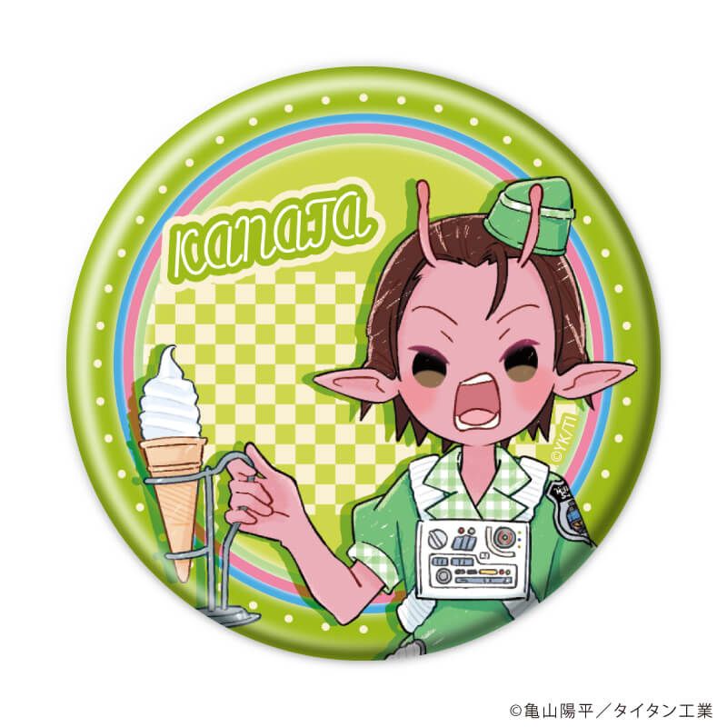 缶バッジ「TVアニメ『銀河特急 ミルキー☆サブウェイ』」02/ブラインド(7種)ダイナーver.(グラフアートイラスト)