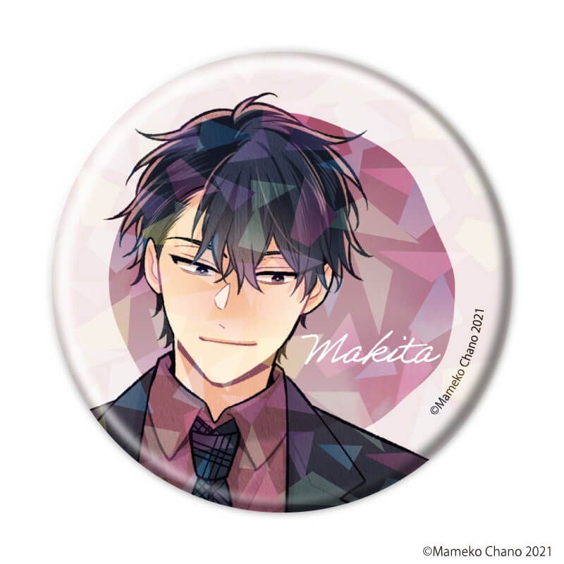 ホログラム缶バッジ(57mm)「茶野まめこ先生」01/ブラインド(8種)(公式&描き下ろしイラスト)