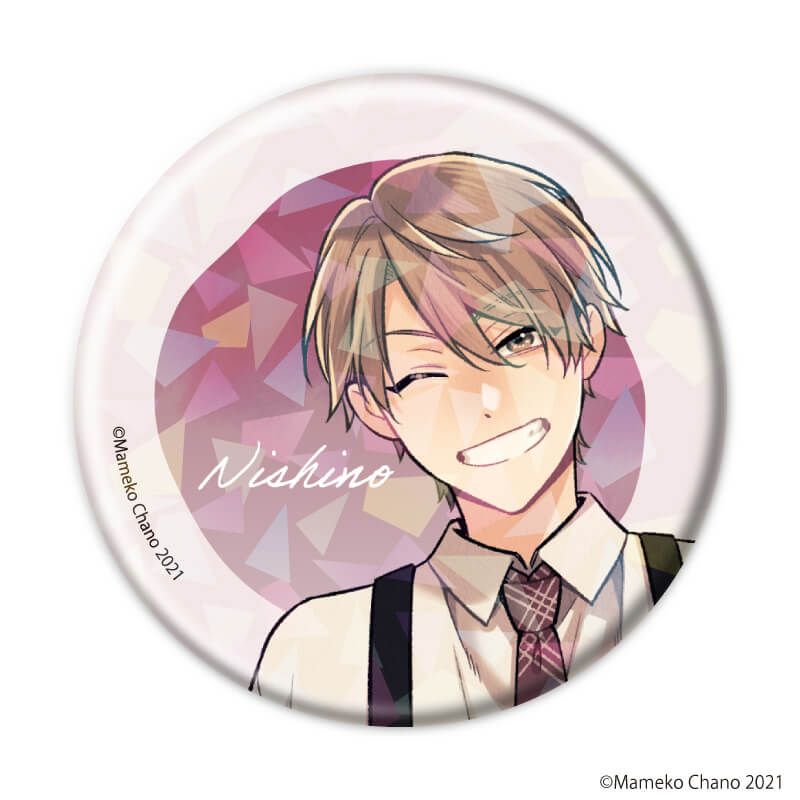 ホログラム缶バッジ(57mm)「茶野まめこ先生」01/ブラインド(8種)(公式&描き下ろしイラスト)