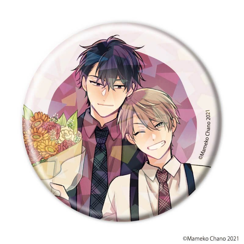 ホログラム缶バッジ(57mm)「茶野まめこ先生」01/ブラインド(8種)(公式&描き下ろしイラスト)