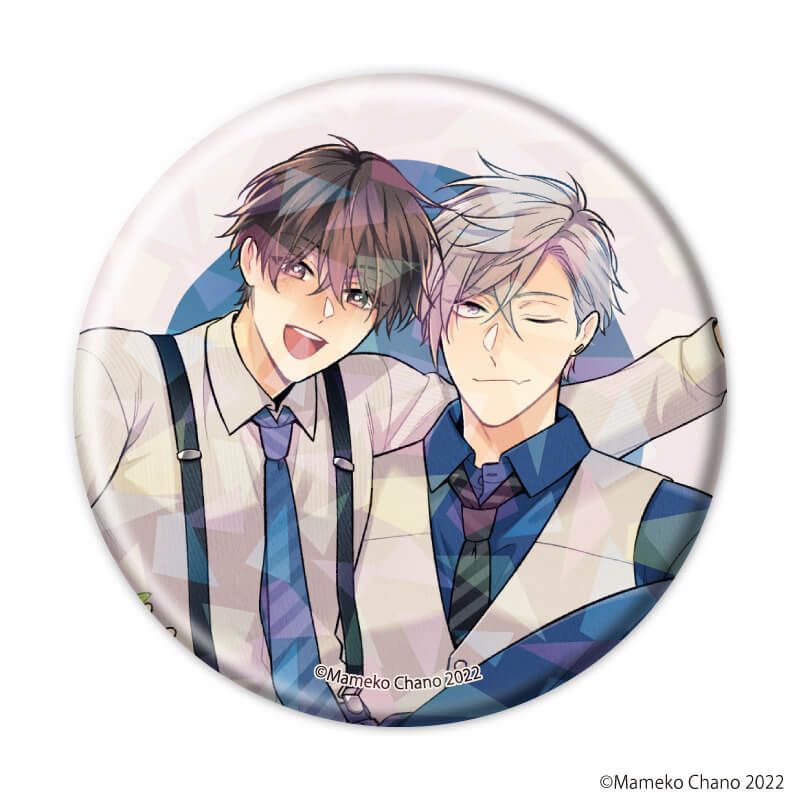 ホログラム缶バッジ(57mm)「茶野まめこ先生」01/ブラインド(8種)(公式&描き下ろしイラスト)