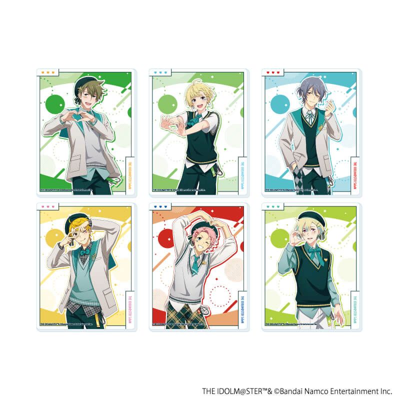 アクリルカード「アイドルマスター SideM」20/オリジナル衣装ver. コンプリートセット(全6種)(描き下ろしイラスト)