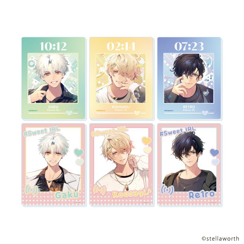 アクリルカード『#Sweet IRL』01/コンプリートセット(全6種)(公式イラスト)