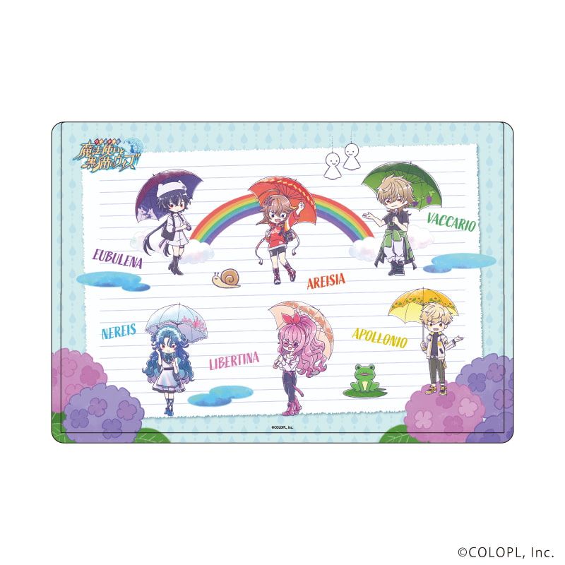 キャラクリアケース「クイズRPG 魔法使いと黒猫のウィズ」04/梅雨ver.(グラフアートイラスト)