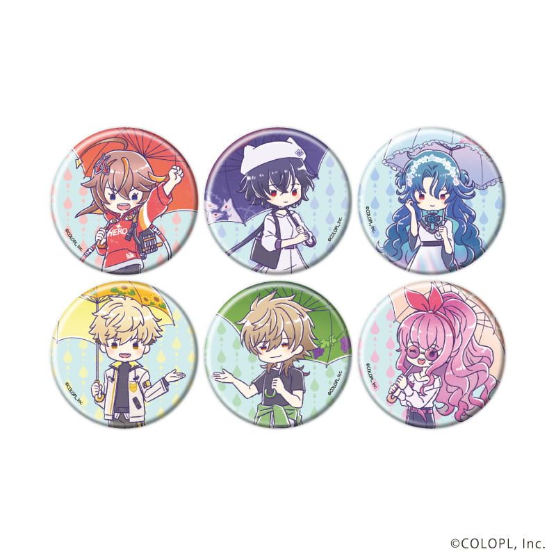 缶バッジ「クイズRPG 魔法使いと黒猫のウィズ」02/梅雨ver. コンプリートセット(全6種)(グラフアートイラスト)
