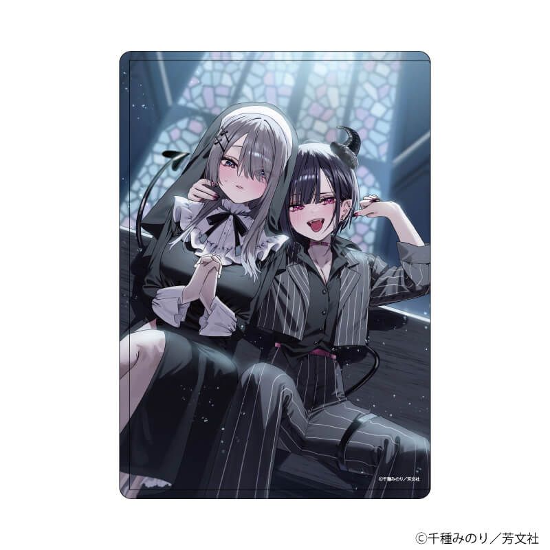 キャラクリアケース「好都合セミフレンド」02/久留真珠海&浜薔薇輝子B(公式イラスト)