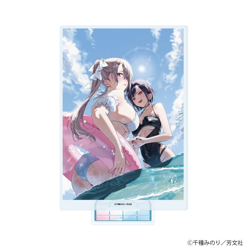 アクリルスタンド「好都合セミフレンド」05/久留真珠海&浜薔薇輝子C(公式イラスト)