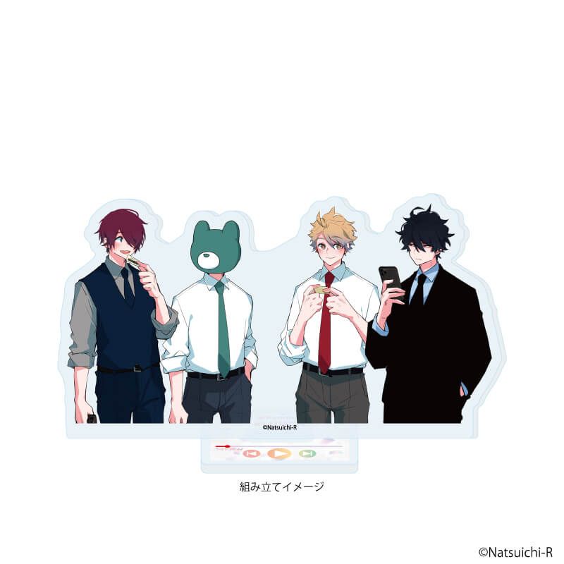 アクリルスタンドプレート「虚無男」02/集合デザインB(公式イラスト)