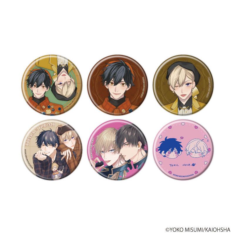 缶バッジ「トキシック・ノヴァ」01/コンプリートセット(全6種)(公式&描き下ろしイラスト)