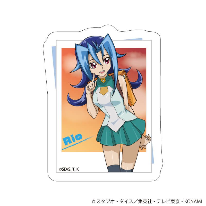 ダイカットステッカー「遊☆戯☆王ZEXAL」04/神代璃緒(描き下ろしイラスト)