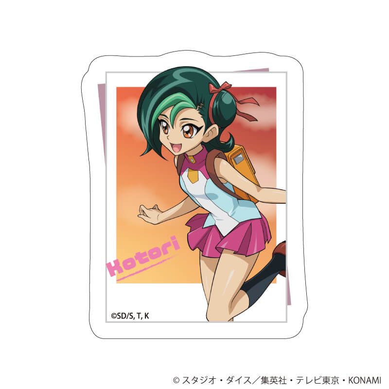 ダイカットステッカー「遊☆戯☆王ZEXAL」02/観月小鳥(描き下ろしイラスト)