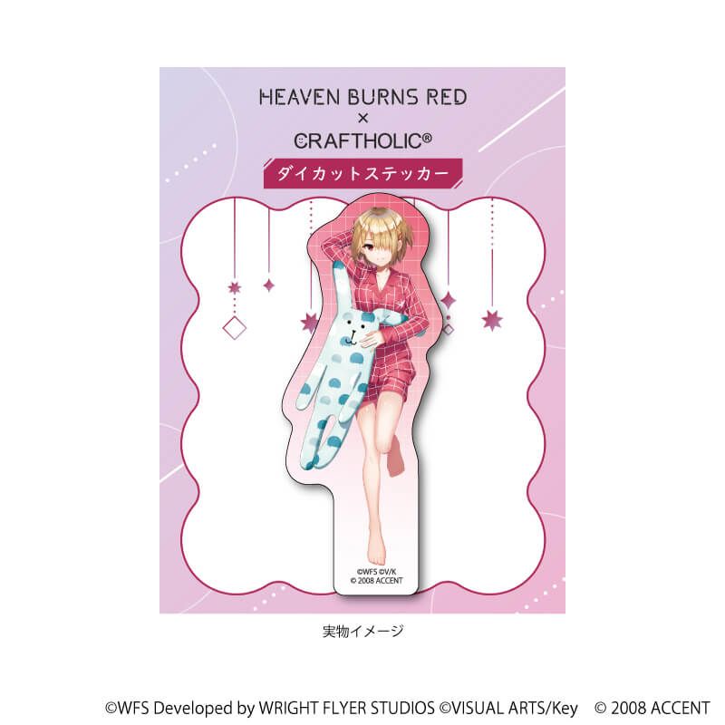 ダイカットステッカー「ヘブンバーンズレッド×CRAFTHOLIC」01/茅森月歌(コラボイラスト)