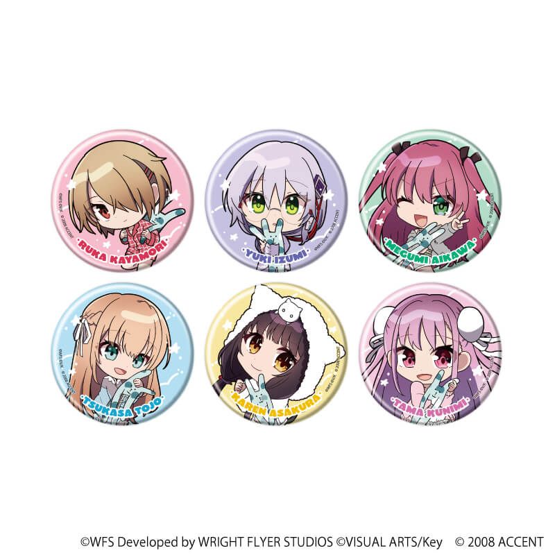 缶バッジ「ヘブンバーンズレッド×CRAFTHOLIC」02/トレーディング(6種)(コラボイラスト)