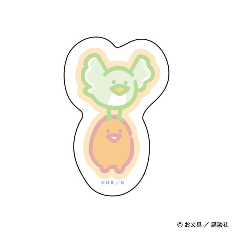 ダイカットステッカー「お文具といっしょ」16/ゼリーさん ぷかぷかお空ver.(描き下ろしイラスト)
