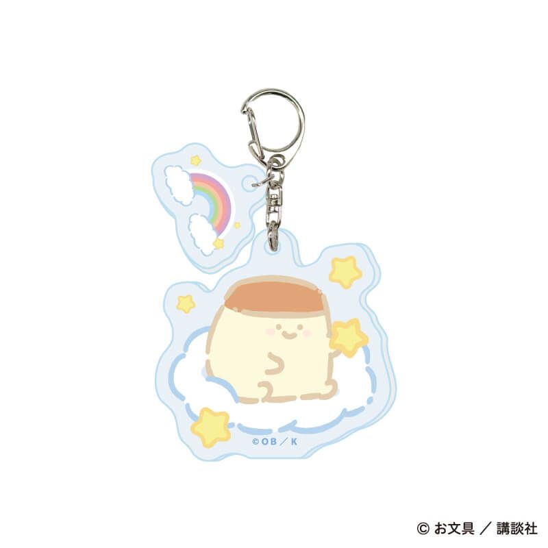 パーツ付きアクリルキーホルダー「お文具といっしょ」04/ぷかぷかお空ver. コンプリートセット(全6種)(描き下ろしイラスト)