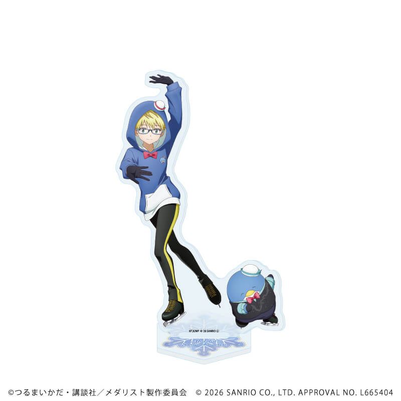 アクリルスタンド「TVアニメ『メダリスト』×サンリオキャラクターズ」05/鴗鳥理凰×タキシードサム(コラボイラスト)