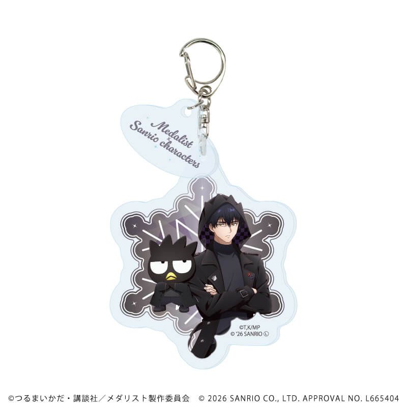 パーツ付きアクリルキーホルダー「TVアニメ『メダリスト』×サンリオキャラクターズ」01/コンプリートセット(全6種)(コラボイラスト)