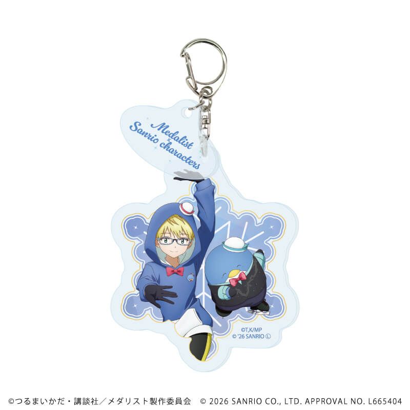 パーツ付きアクリルキーホルダー「TVアニメ『メダリスト』×サンリオキャラクターズ」01/コンプリートセット(全6種)(コラボイラスト)