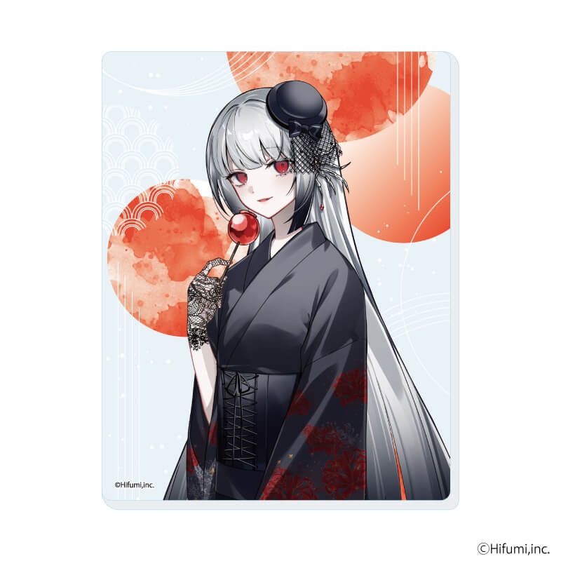 アクリルカード「『藍月なくる』『棗いつき』『無來』『ナツメイツキ』」01/浴衣ver. コンプリートセット(全6種)(描き起こしイラスト)