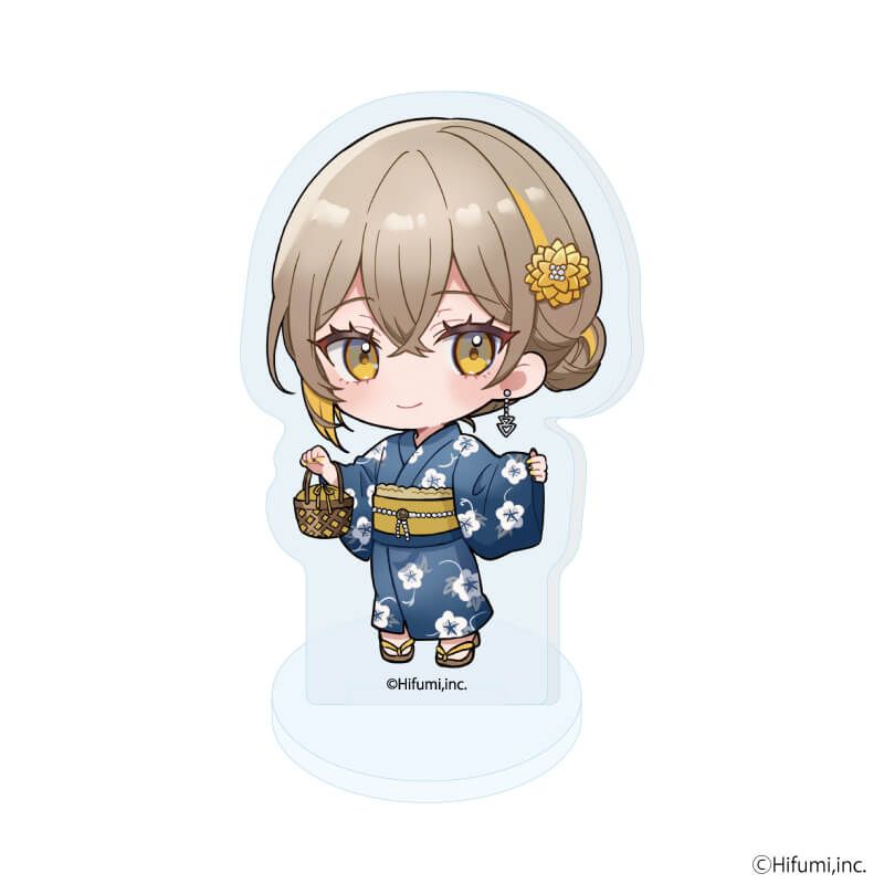 アクリルぷちスタンド「『藍月なくる』『棗いつき』『無來』『ナツメイツキ』」01/浴衣ver. ブラインド(6種)(ミニキャライラスト)