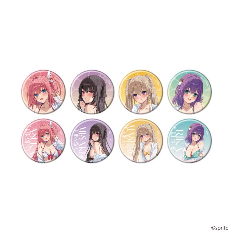 缶バッジ「蒼の彼方のフォーリズム」02/コンプリートセット(全8種)(描き起こしイラスト)