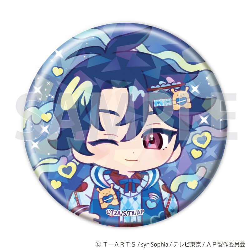 ホログラム缶バッジ(57mm)「ひみつのアイプリ」05/デュオコーデver. コンプリートセット(全14種)(ミニキャライラスト)