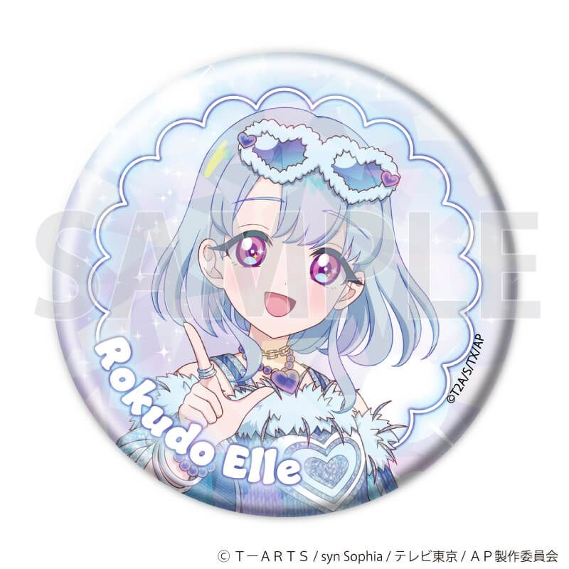 ホログラム缶バッジ(57mm)「ひみつのアイプリ」04/デュオコーデver. トレーディング(6種)(描き下ろしイラスト)